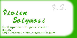 vivien solymosi business card